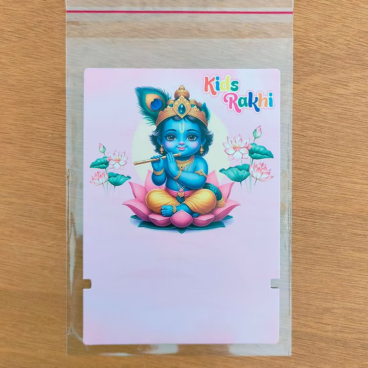 Rakhi Packing Cards with plastic cover