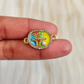 Oval 4 shaded Rakhi Charm