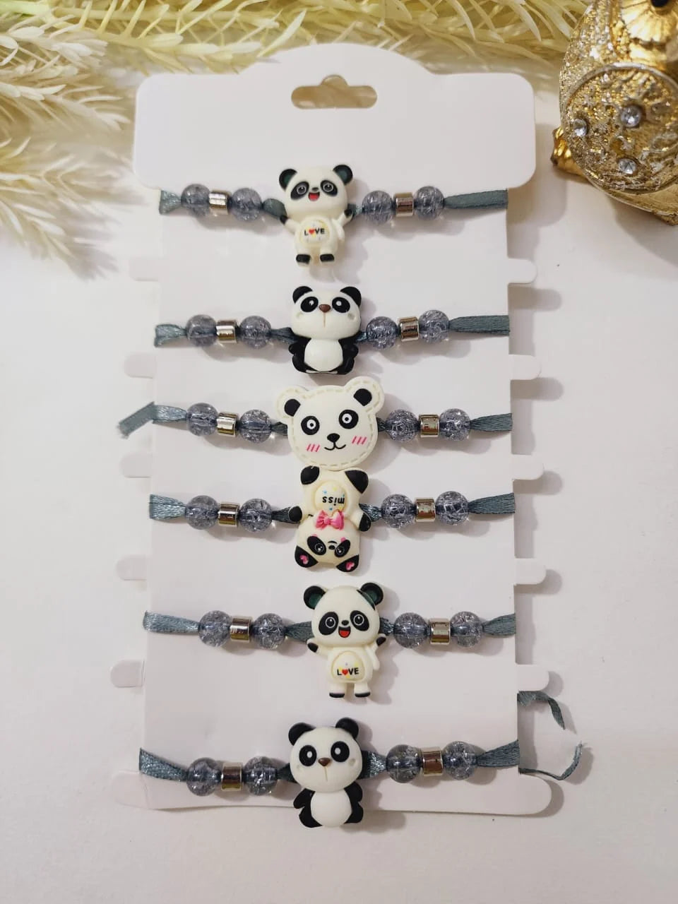 Set of 6 pcs Panda Rakhi