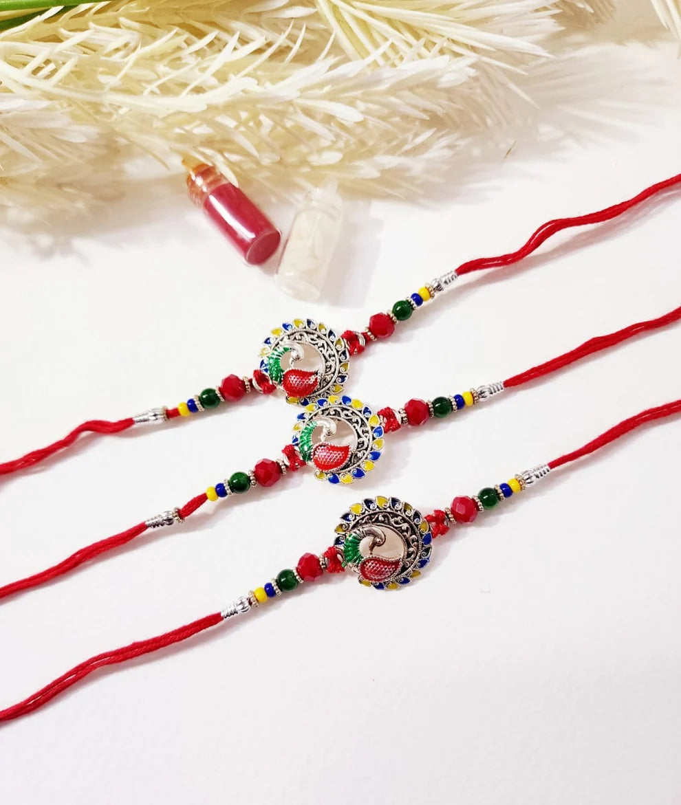 Peacock Rakhi 1 Pc
