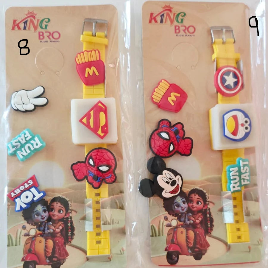 DIY Charm Rakhi Band with Changeable Charms for Kids (Check Images for designs)