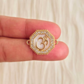 Om Hexagon Rakhi Charm