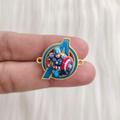 Captain America Metal Spinner Rakhi Charm
